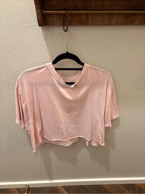 Free People Inspire Tee, Baby Pink, Size S
